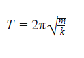 формула коливань пружинного маятника