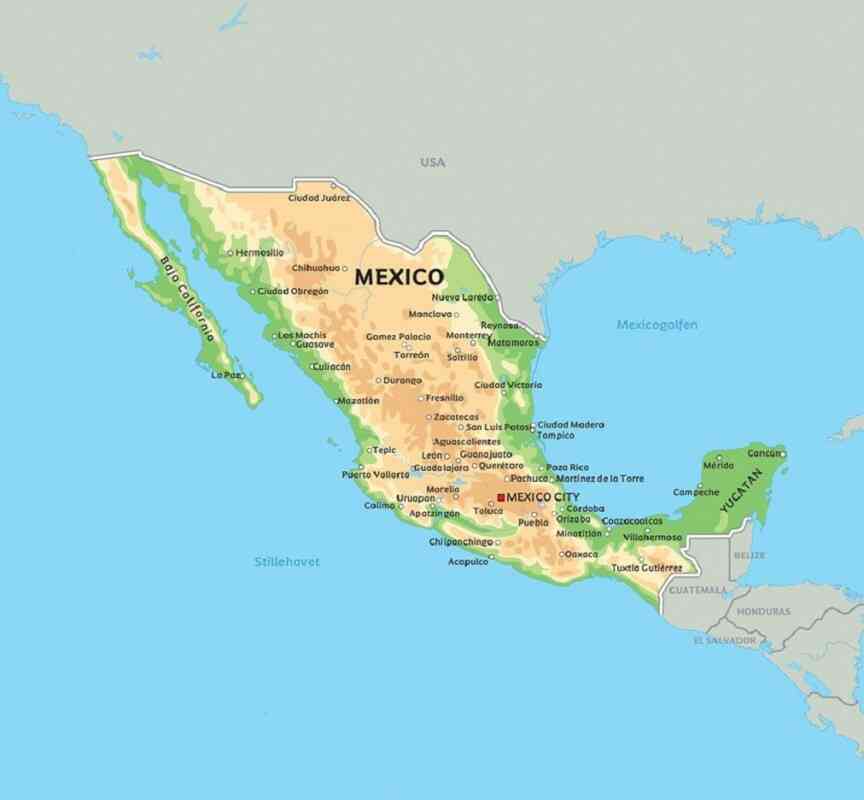 мексика карта